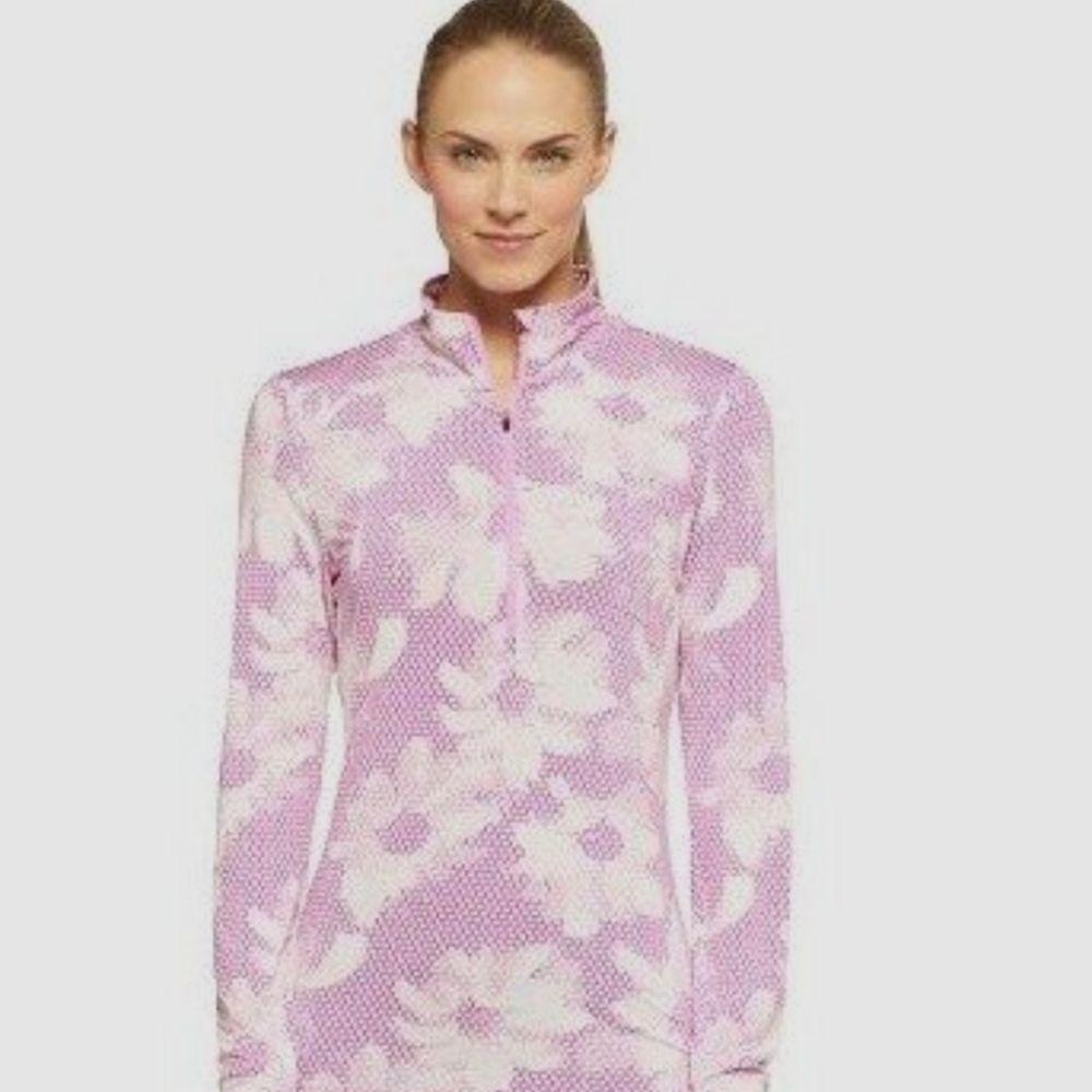 Women's Pink Floral Long Sleeve Top